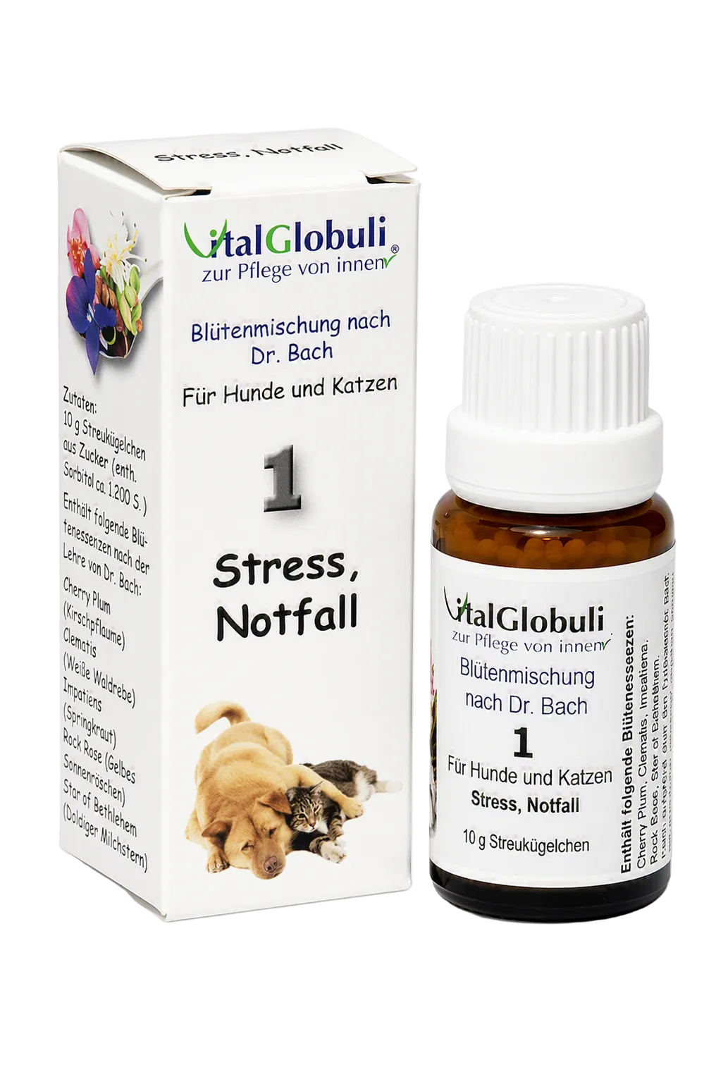 VitalGlobuli Nr. 1 Notfall Bachblütenmischung – 10 g Globuli