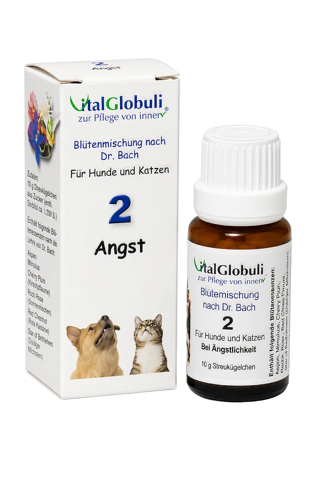 VitalGlobuli Nr. 2 Angst Bachblütenmischung – 10 g Globuli