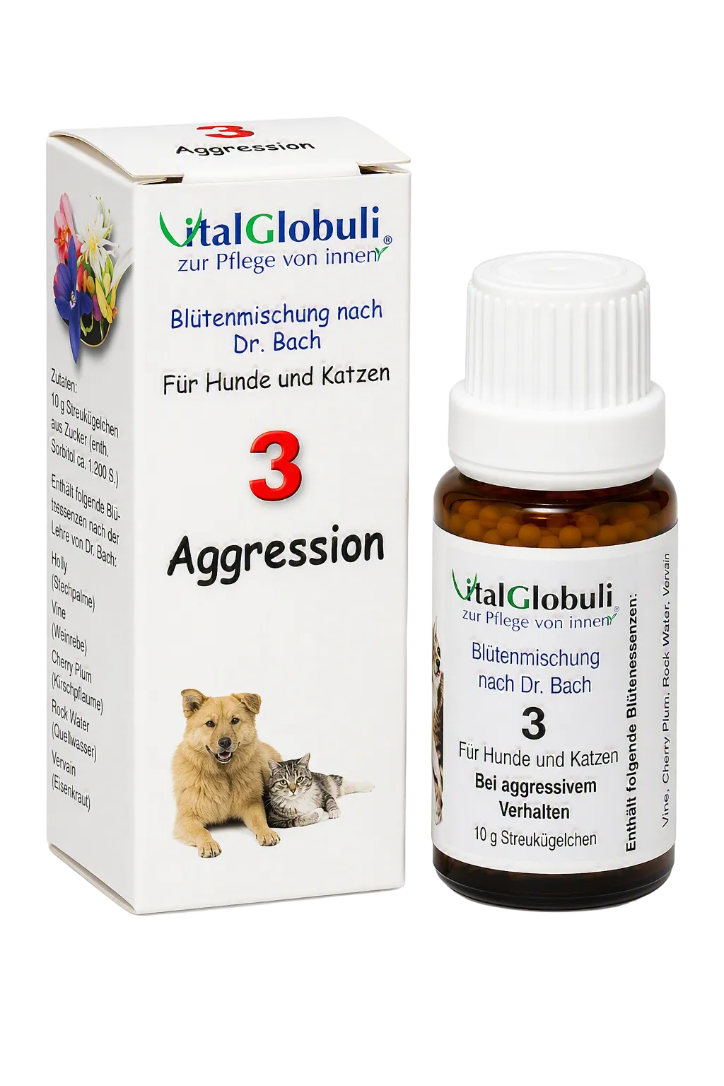 VitalGlobuli Nr. 3 Aggression Bachblütenmischung – 10 g Globuli