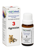 VitalGlobuli Nr. 3 Aggression Bachblütenmischung für Hunde und Katzen