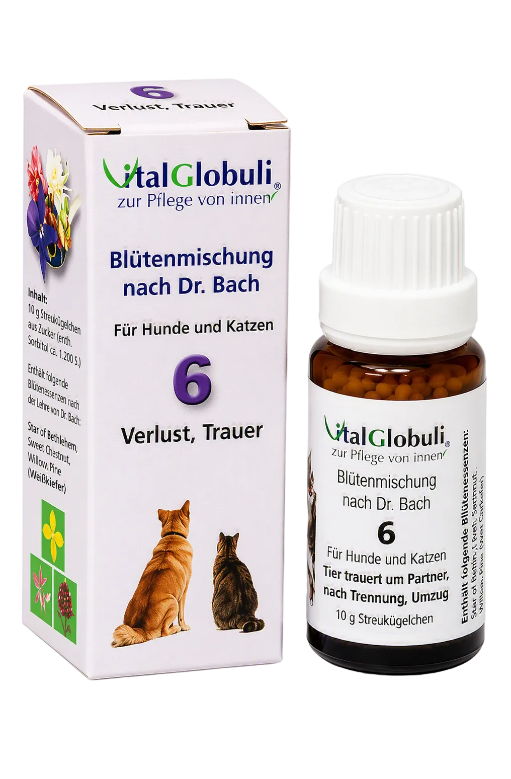 VitalGlobuli Nr. 6 Verlust und Trauer Bachblütenmischung – 10 g Globuli