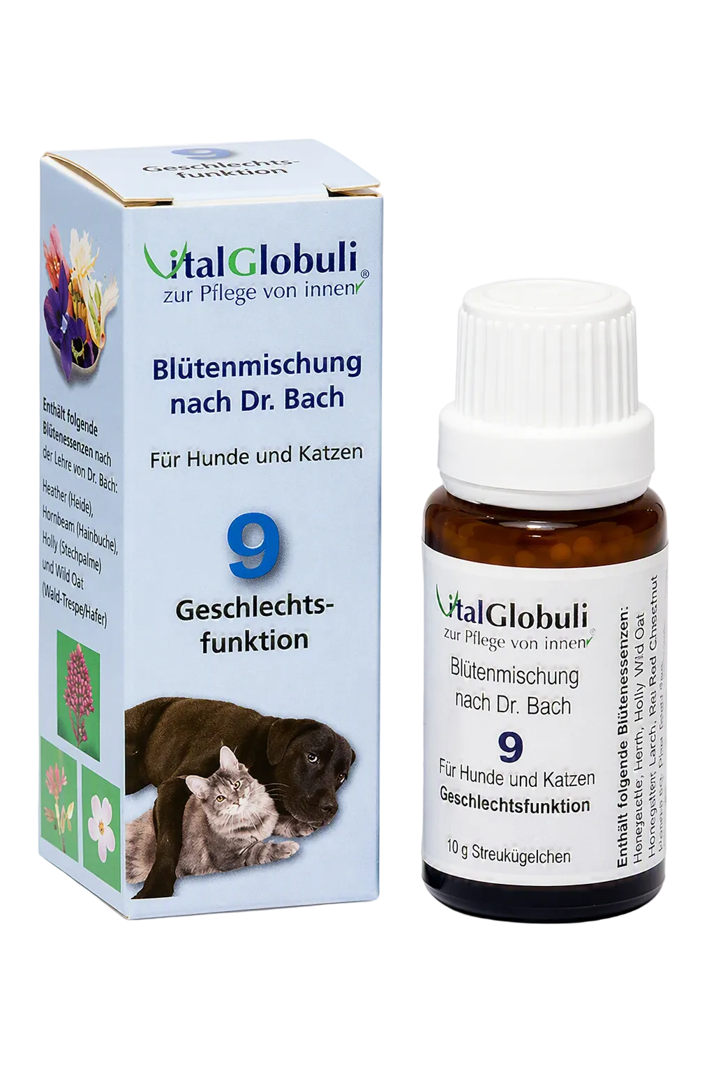 VitalGlobuli Nr. 9 Geschlechtsfunktion Bachblütenmischung – 10 g Globuli